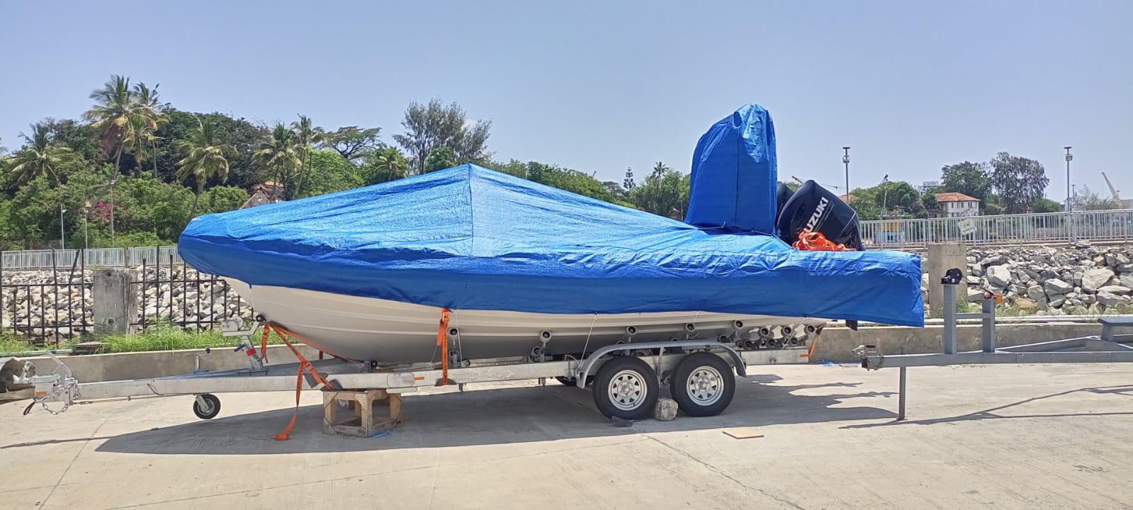 Custom Marine Boat Canopies & Shade Covers — marine upholstery & boat furnishings — laid by Afeef Maimun, Nairobi and Mombasa