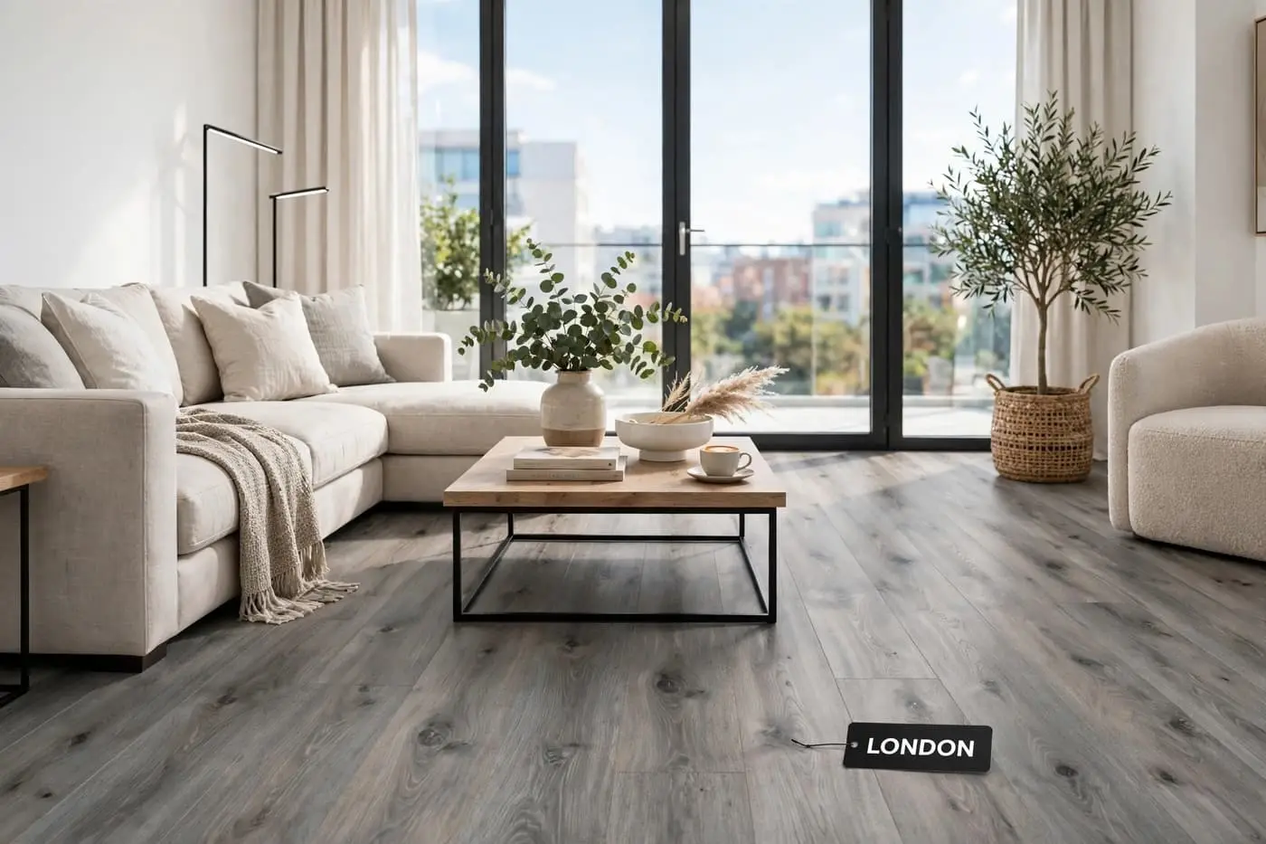 European Series: London — Luxury spc flooring — 1524*182*[4.5+1.5mm] — laid by Afeef Maimun, Nairobi and Mombasa