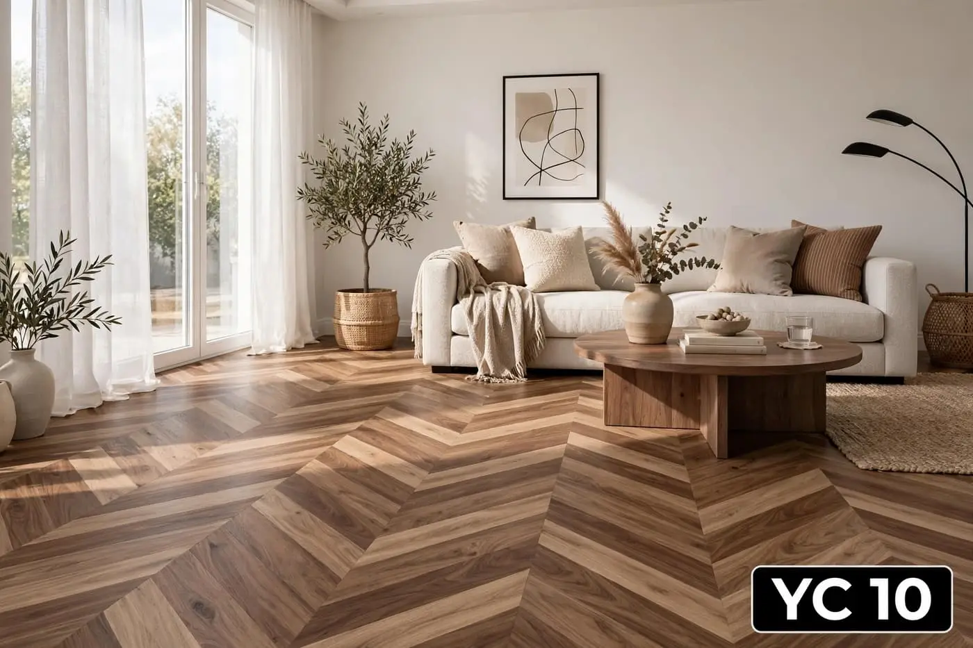 SPC 5mm- Sandstone Oak Dune [YC010] — Elite spc flooring — 1220*184*5mm — laid by Afeef Maimun, Nairobi and Mombasa