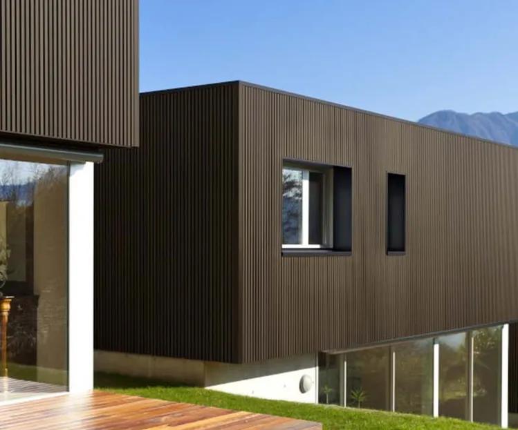 Elite WPC Outdoor Wall Panel – Dark Brown — Elite outdoor wpc wall panels & cladding — 2900 × 200 × 25mm — supplied by Afeef Maimun, Nairobi and Mombasa
