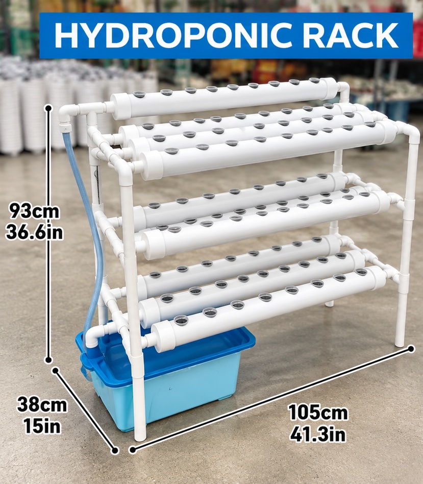 Hydroponic Planting Rack — gardening and irrigation — 105cm*93cm*38cm — supplied by Afeef Maimun, Nairobi and Mombasa