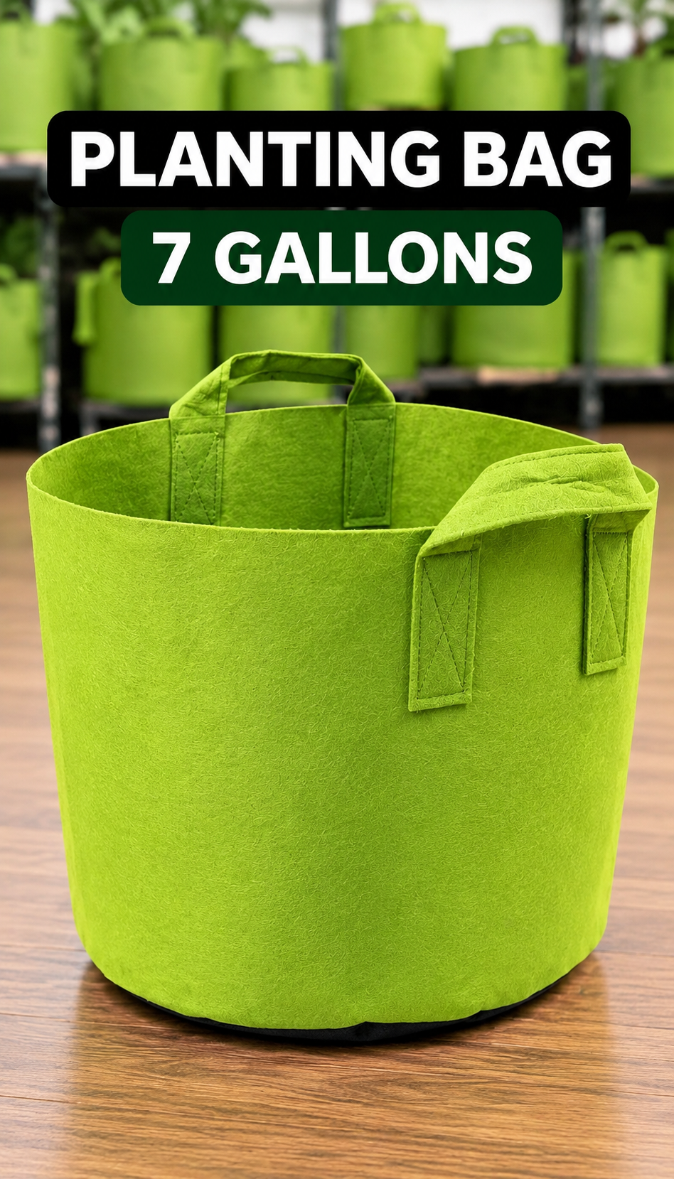 Planting Bag Green — gardening and irrigation — 7 GALONS — supplied by Afeef Maimun, Nairobi and Mombasa