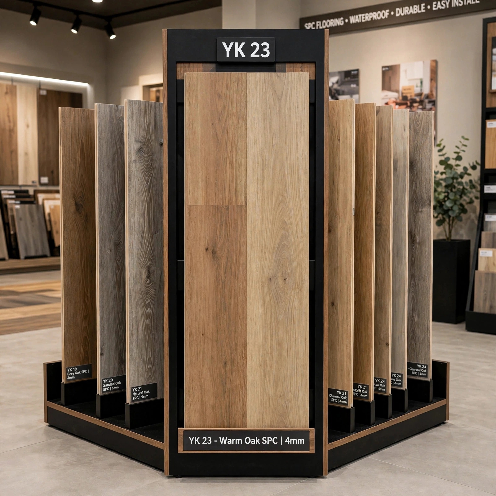 YK23 – Light Beige Wood SPC Flooring — Luxury spc flooring — 150 × 914 × 4mm — supplied by Afeef Maimun, Nairobi and Mombasa