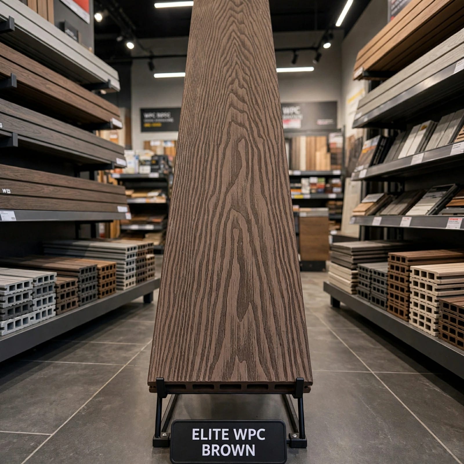 Brown — Elite wpc decking — 2200*146*22mm — supplied by Afeef Maimun, Nairobi and Mombasa