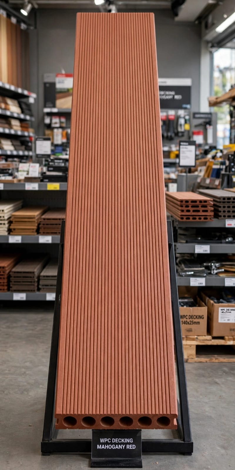 WPC Decking [Mahogany] — Luxury wpc decking — 2200*146*22mm — supplied by Afeef Maimun, Nairobi and Mombasa